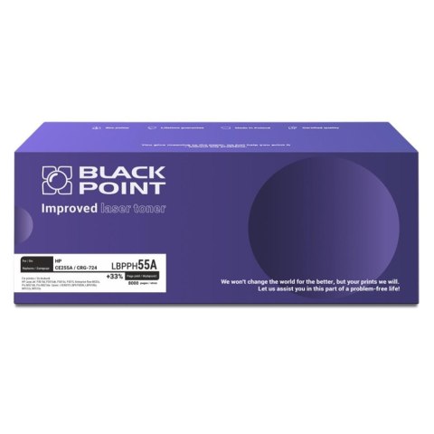 Toner Black Point do Hp (CE255A) Black 8000 str. z chipem Black Point S.A.