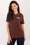 Tshirt Damski Model D12022AH02645V Dark Brown - Sublevel Sublevel