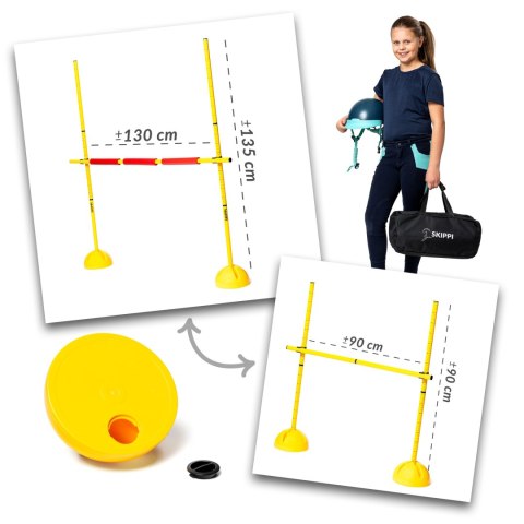 Worek prezentowy Hobby Horse Skippi z koniem czarnym i przeszkodą