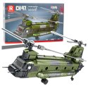 Zestaw Klocków Konstrukcyjnych Helikopter Wojskowy CH-47 Chinook 1451 el. LEAN Toys