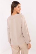 Bluzka Model MI-BZ-3261.23 Dark Beige - Rue Paris Rue Paris