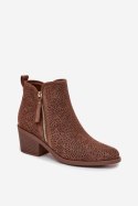 Botki Model S.Barski HY52-538 Brown - Step in style Step in style