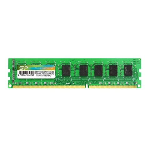 Pamięć UDIMM DDR3L Silicon Power 4GB (1x4GB) 1600MHz CL11 1,35V Silicon Power