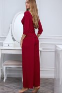 Piżama Damska Model Long Soft Skims 223578 Bordo - Pure Sin Pure Sin