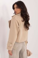 Płaszcz Damski Model IT-KR-A9558.62 Beige - Rue Paris Rue Paris
