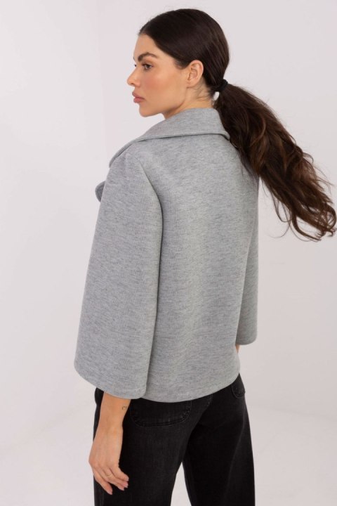 Płaszcz Damski Model IT-KR-FL8159.24 Grey - Rue Paris Rue Paris