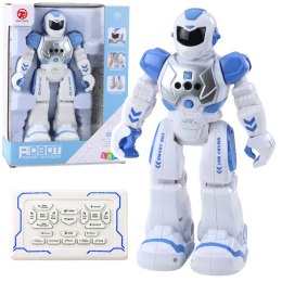 Robot Edukacyjny Zdalnie Sterowany RC Mówi Tańczy Światła Dźwięki Niebieski LEAN Toys