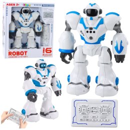 Robot Interaktywny Zdalnie Sterowany RC 16 Funkcji Światła Dźwięki Niebieski LEAN Toys