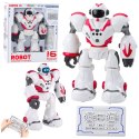 Robot Interaktywny Zdalnie Sterowany RC 16 Funkcji Światła Dźwięki Różowy LEAN Toys