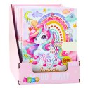 Uroczy Pamiętnik Notatnik Na Kod Jednorożec Melodie Kolorowe Strony LEAN Toys