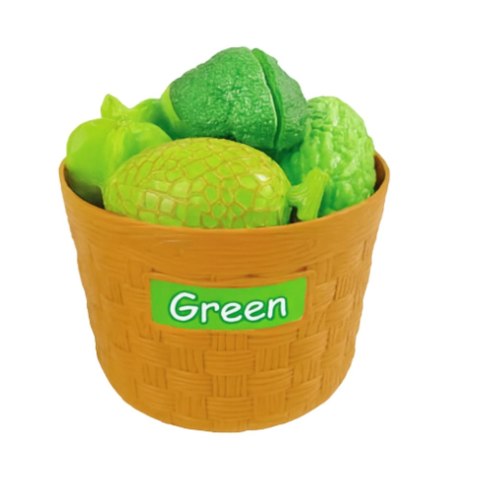 Zestaw Edukacyjny Sortowanie Warzyw I Owoców Do Krojenia 34 el. LEAN Toys