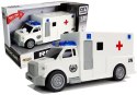 Auto Ambulans z napędem Karetka Pogotowia 1:20 z dźwiękiem LEAN Toys Auto Ambulans z napędem Karetka Pogotowia 1:20 z dźwiękiem LEAN Toys
