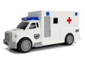 Auto Ambulans z napędem Karetka Pogotowia 1:20 z dźwiękiem LEAN Toys Auto Ambulans z napędem Karetka Pogotowia 1:20 z dźwiękiem LEAN Toys