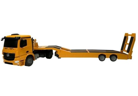 Ciężarówka Burtowa Laweta Mercedes Arocs Zdalnie Sterowana 2.4 GHz Żółta Double E Ciężarówka Burtowa Laweta Mercedes Arocs Zdalnie Sterowana 2.4 GHz Żółta Double E
