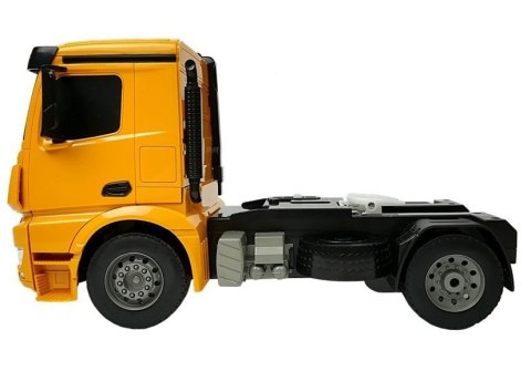 Ciężarówka Burtowa Laweta Mercedes Arocs Zdalnie Sterowana 2.4 GHz Żółta Double E Ciężarówka Burtowa Laweta Mercedes Arocs Zdalnie Sterowana 2.4 GHz Żółta Double E
