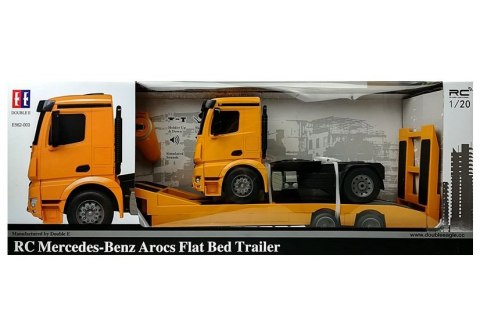 Ciężarówka Burtowa Laweta Mercedes Arocs Zdalnie Sterowana 2.4 GHz Żółta Double E Ciężarówka Burtowa Laweta Mercedes Arocs Zdalnie Sterowana 2.4 GHz Żółta Double E