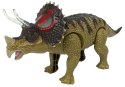 Dinozaur Triceratops Zielony Na Baterie LEAN Toys Dinozaur Triceratops Zielony Na Baterie LEAN Toys