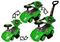 Jeździk z Pchaczem Mega Car 3w1 Zielony LEAN CARS