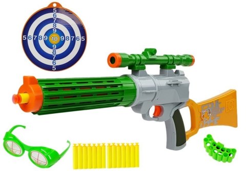 Karabin na Naboje Piankowe z Tarczą Szary LEAN Toys Karabin na Naboje Piankowe z Tarczą Szary LEAN Toys