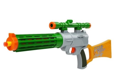 Karabin na Naboje Piankowe z Tarczą Szary LEAN Toys Karabin na Naboje Piankowe z Tarczą Szary LEAN Toys