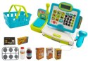 Kasa Sklepowa dla Dzieci Niebieska z Koszykiem LEAN Toys Kasa Sklepowa dla Dzieci Niebieska z Koszykiem LEAN Toys