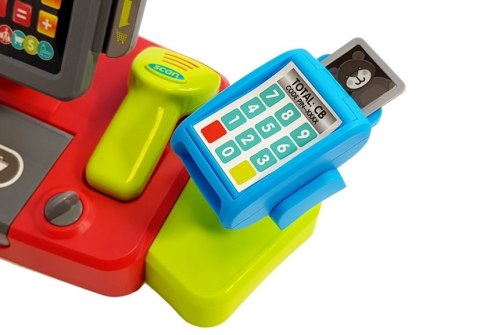 Kasa Sklepowa dla dzieci Czarno-Czerwona LEAN Toys Kasa Sklepowa dla dzieci Czarno-Czerwona LEAN Toys