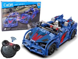 Klocki Konstrukcyjne Auto Sportowe Niebieskie Wyścig 585 Elementów R/C CADA CaDA