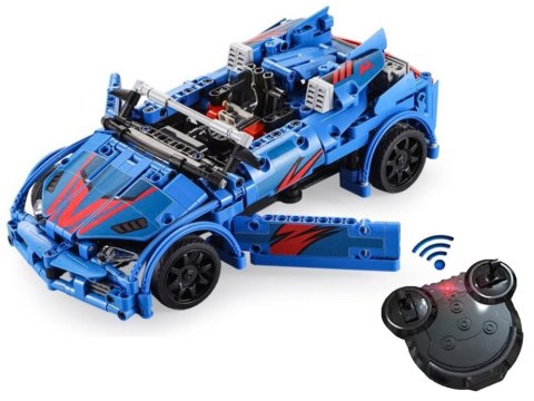 Klocki Konstrukcyjne Auto Sportowe Niebieskie Wyścig 585 Elementów R/C CADA CaDA Klocki Konstrukcyjne Auto Sportowe Niebieskie Wyścig 585 Elementów R/C CADA CaDA
