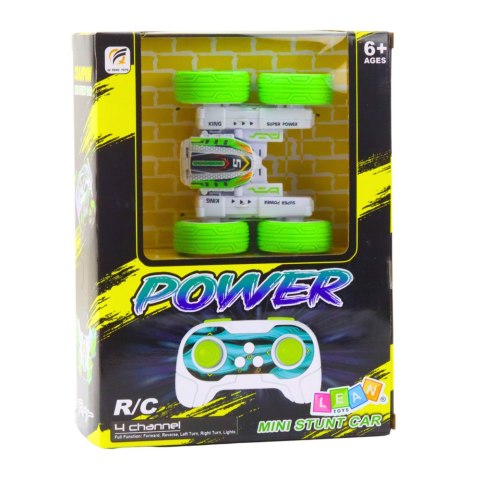 Auto Terenowe Akrobatyczne Zdalnie Sterowane 360° Zielone 1:32 LEAN Toys