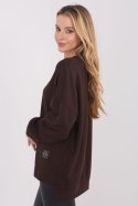 Bluza Damska Model RV-BL-A1063.96 Dark Brown - Rue Paris Rue Paris