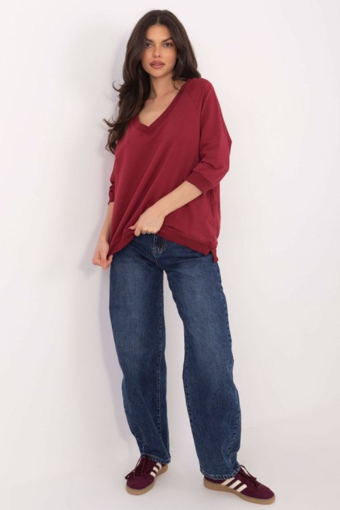 Bluza Model RV-BL-5676.09 Bordo - Rue Paris Rue Paris