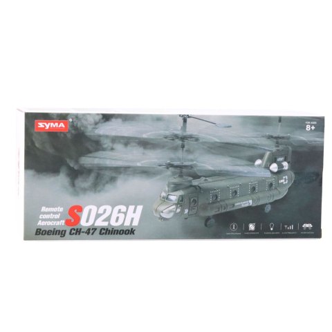 Helikopter Śmigłowiec Zdalnie Sterowany RC Syma S026H-1 Zielony Khaki LEAN Toys