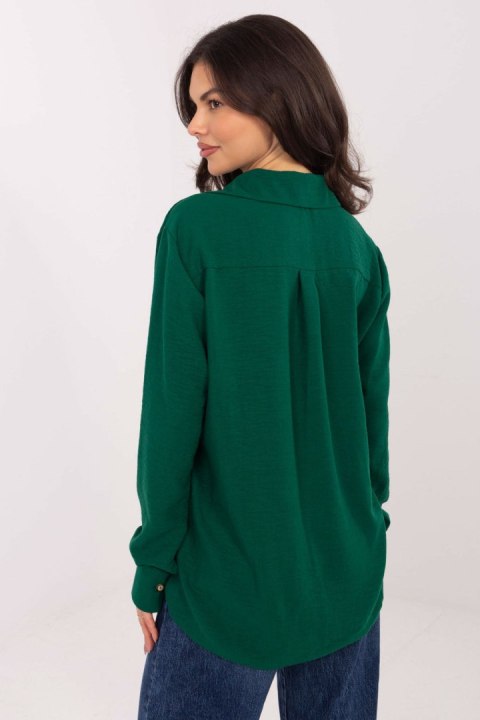 Koszula Damska Model LK-KS-510109.70 Dark Green - Lakerta Lakerta