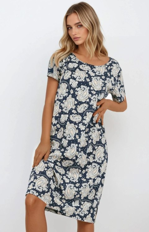 Koszulka nocna Koszula Nocna Model Saphire Nights Navy - Momenti Per Me Momenti Per Me