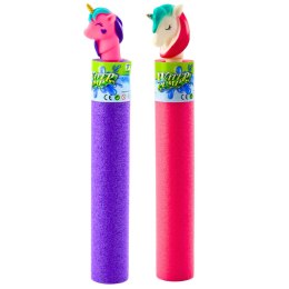 Piankowa Broń Pompka Pałka Na Wodę Jednorożec Różowa Fioletowa 35 cm LEAN TOYS
