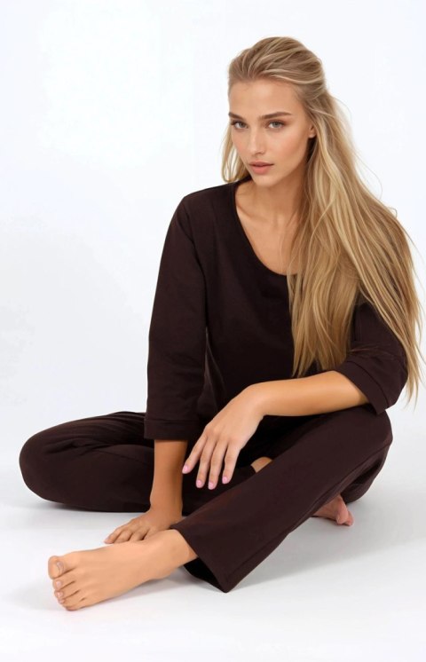 Piżama Damska Model Bonjour Espresso - Momenti Per Me Momenti Per Me