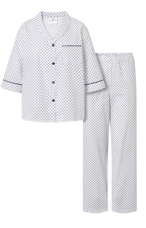 Piżama Damska Model Ms.President White - Momenti Per Me Momenti Per Me