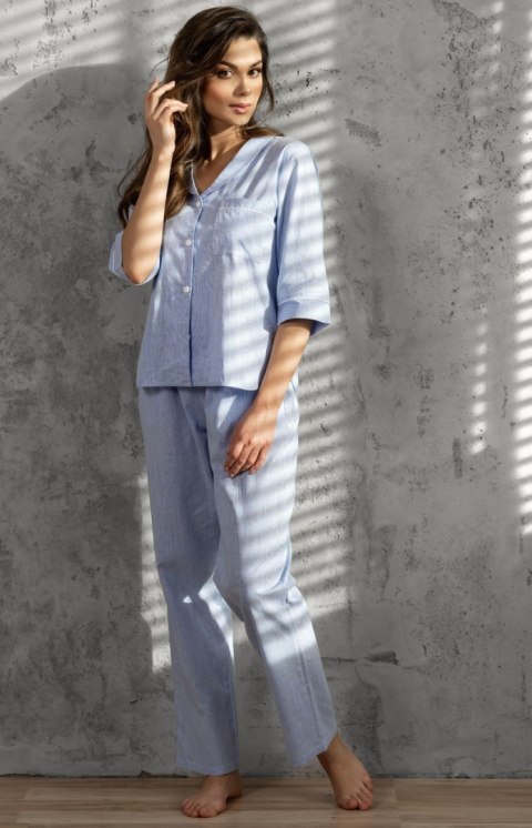 Piżama Damska Model Ocean Dream Blue - Momenti Per Me Momenti Per Me