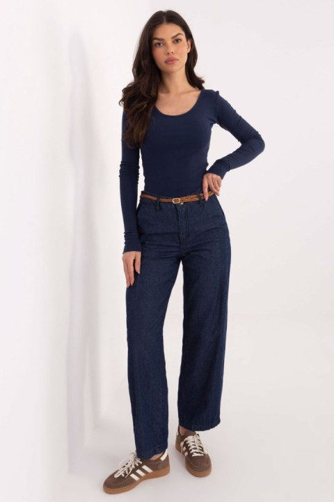 Spodnie Jeansy Damskie Model D80038BB62630D311 Navy - Sublevel Sublevel
