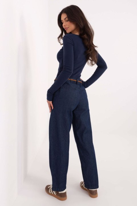 Spodnie Jeansy Damskie Model D80038BB62630D311 Navy - Sublevel Sublevel
