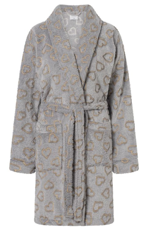 Szlafrok Damski Model Luna Grey - Momenti Per Me Momenti Per Me