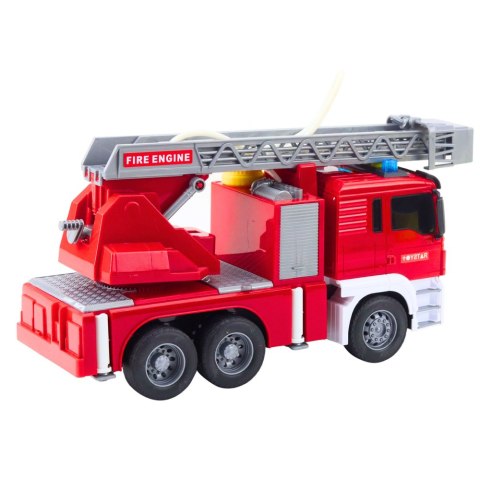 Wóz Strażacki Z Wysięgnikiem Straż Pożarna Napęd Lanie Wody Światła Dźwięki LEAN Toys