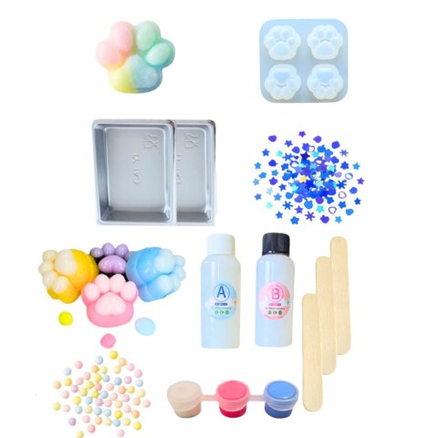 Zestaw Kreatywny DIY Do Tworzenia Gniotków Gniotek Kocia Łapka LEAN Toys