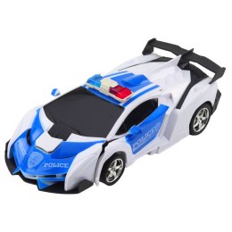 Auto Robot 2W1 Policja Radiowóz Policyjny Zdalnie Sterowany RC 1:18 LEAN Toys