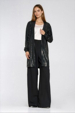 Cienki cekinowy blezer Z95 Black - Nife Nife