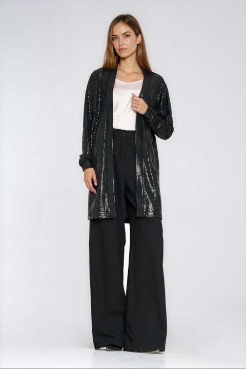 Cienki cekinowy blezer Z95 Black - Nife Nife