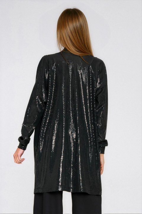 Cienki cekinowy blezer Z95 Black - Nife Nife