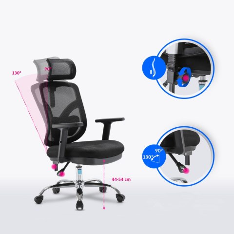 Fotel ergonomiczny ANGEL biurowy obrotowy jOkasta Niebieska ANGEL