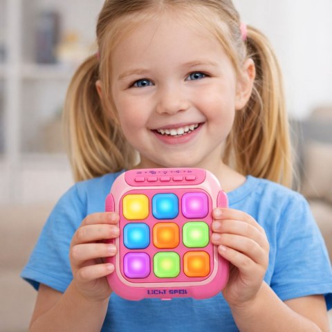 Gra Konsola Elektroniczna Zręcznościowa Edukacyjna 6 Gier Trybów LEAN TOYS