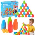 Gra Zręcznościowa Edukacyjna Szybkie Kubeczki 3w1 Piłki Kubki 38 el. LEAN Toys